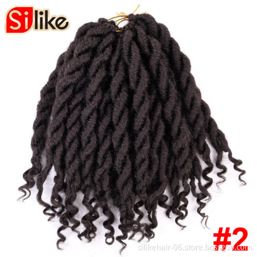 Goddess Fauxs Locs Crochet Braiding Hair Faux Locs crochet hair with Curly Ends 12 roots/pack Synthetic Hair Crochet Braids